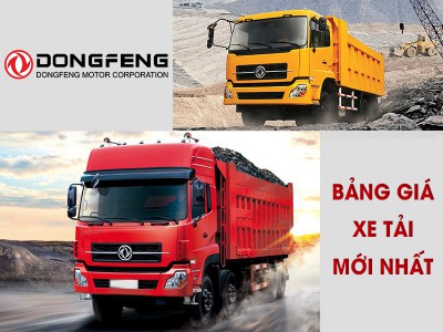 Bảng Giá Xe Tải Dongfeng Cập Nhật Mới Nhất Tháng 12/2024