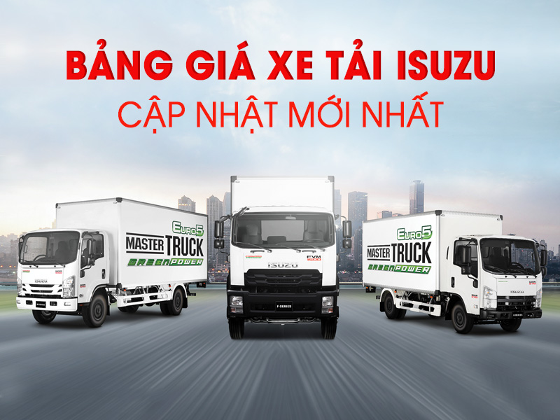 Bảng Giá Xe Tải Isuzu Cập Nhật Tháng 04/2023