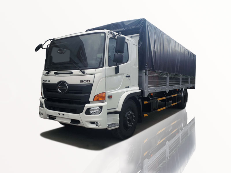 Xe Tải Hino FG8JT7A 9 Tấn Thùng Bạt Gắn Bửng Nâng