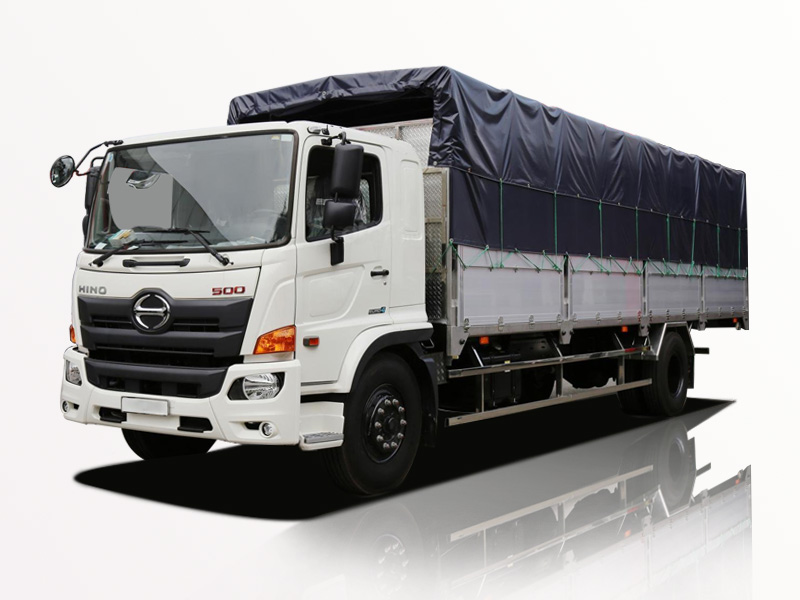 Xe Tải Hino FG8JP7A 8 Tấn Thùng Bạt Gắn Bửng Nâng