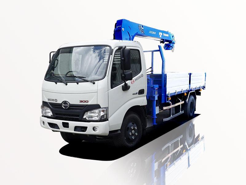 Xe Cẩu Hino XZU650L 1 Tấn Gắn Cẩu Tadano TM-ZE263MH