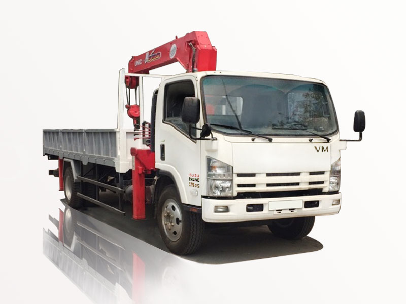 Xe Tải Isuzu Vĩnh Phát 5T7 Gắn Cẩu Unic URV554