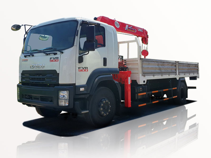 Xe Tải Isuzu 6T4 FVR34Q Gắn Cẩu Unic 5 Tấn 4 Khúc