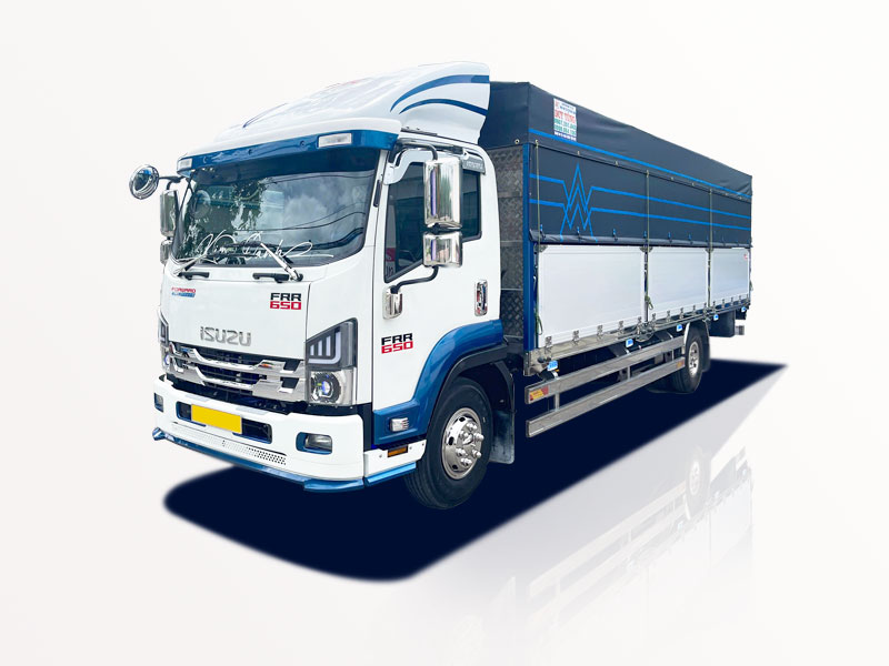 Xe Tải Isuzu FRR90LE4 6.5T - 6T5 - 6.5 Tấn Thùng Bạt Có Sẵn Giao Ngay