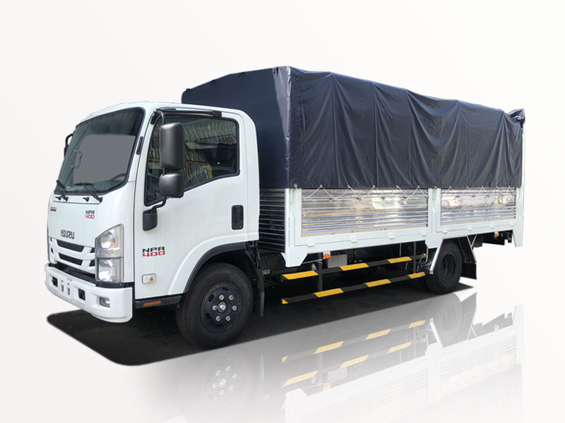 Xe Tải Isuzu 3T5 - 3.5T - 3.5 Tấn Thùng Bạt Bửng Nâng - NPR400 Trả Góp