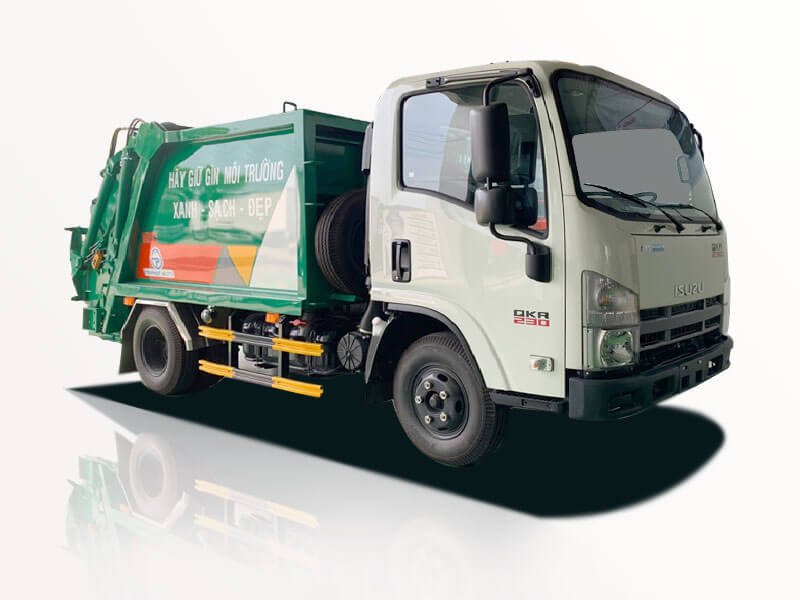 Xe Ép Rác Isuzu QLR77FE4 1T5 3 Khối