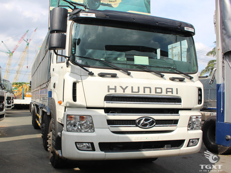Xe Tải Hyundai HD250 11 Tấn Gắn Cẩu Dongyang SS1406 6 Tấn 6 Khúc